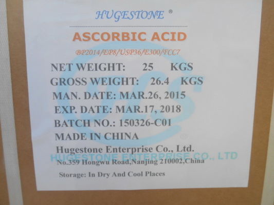 Διατροφικό αντιοξειδωτικό Βιταμίνη C για τροφική ποιότητα BP/USP/EP/JP/FCC ως θρεπτική αξία