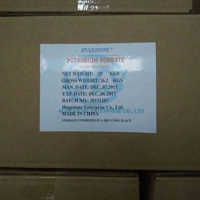 Καλιδιοσόρβατο τροφίμων αριθμός CAS 24634-61-5 Συντηρητικό για τη βιομηχανία τροφίμων